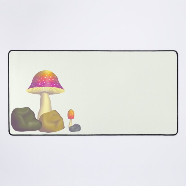Item preview, Sunset colored mushrooms and rocks designed and sold by MadCurios.