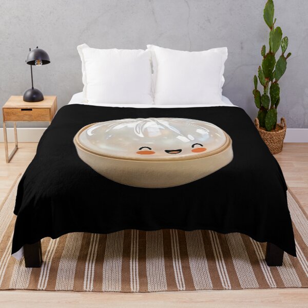 Item preview, White Shiny Kawaii Squishy Dumpling Toy in Bamboo Steamer – Photorealistic Cutout designed and sold by EmeraldeaArt.