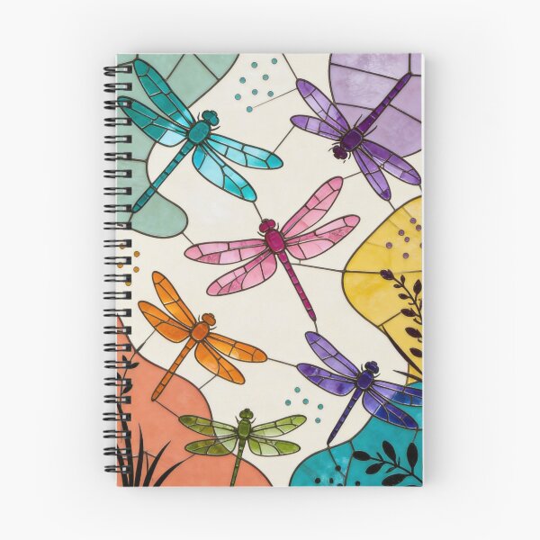 Item preview, Vintage Multicolor Stained Glass Dragonflies designed and sold by Ciervo Primavera.