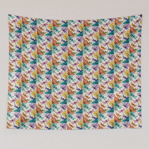 Item preview, Vintage Multicolor Stained Glass Dragonflies designed and sold by Ciervo Primavera.