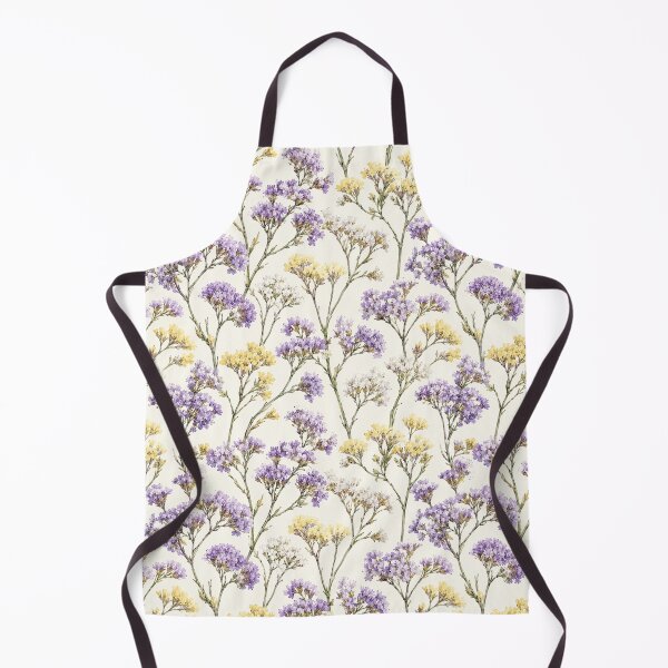 Item preview, Statice Limonium Dried Watercolor Botanical Seamless Pattern designed and sold by Inkworksbyshery.
