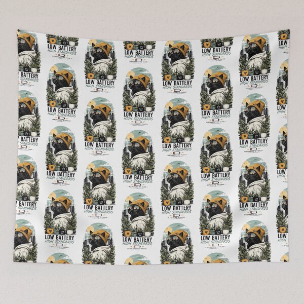 Item preview, Black Cat Low Battery Vibes designed and sold by Amr Siam.