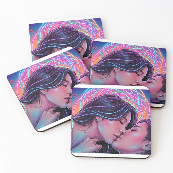 Item preview, Ran & Lene Electric Beyond Thai GL Tv Series Lgbtq+ Sapphic Decor Poster Print Art Comic designed and sold by Mind Space.