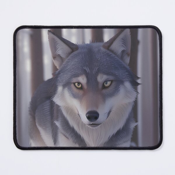 Item preview, Majestic Winter Wolf Forest Portrait designed and sold by MoonGlyphSilence.