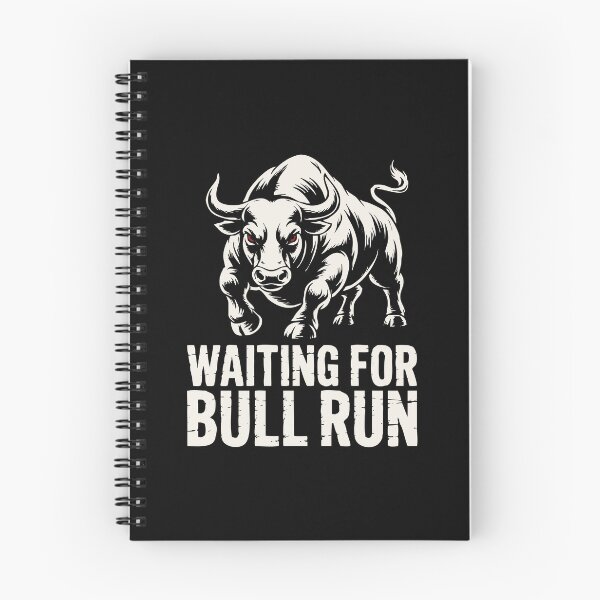 Item preview, Waiting For Bull Run - Crypto Trader Bull Art designed and sold by cabana.space.