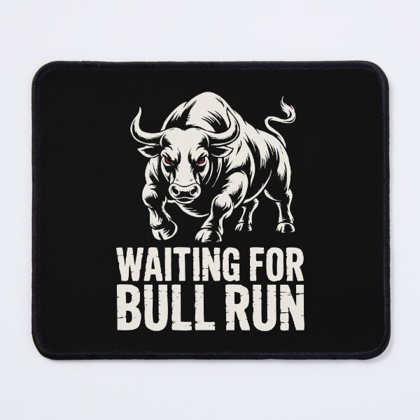 Item preview, Waiting For Bull Run - Crypto Trader Bull Art designed and sold by cabana.space.