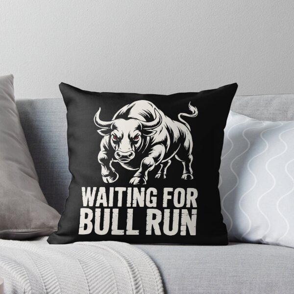 Item preview, Waiting For Bull Run - Crypto Trader Bull Art designed and sold by cabana.space.
