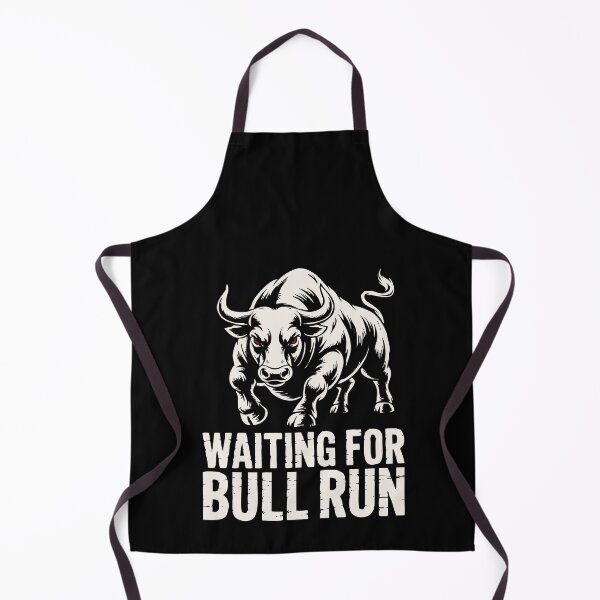Item preview, Waiting For Bull Run - Crypto Trader Bull Art designed and sold by cabana.space.