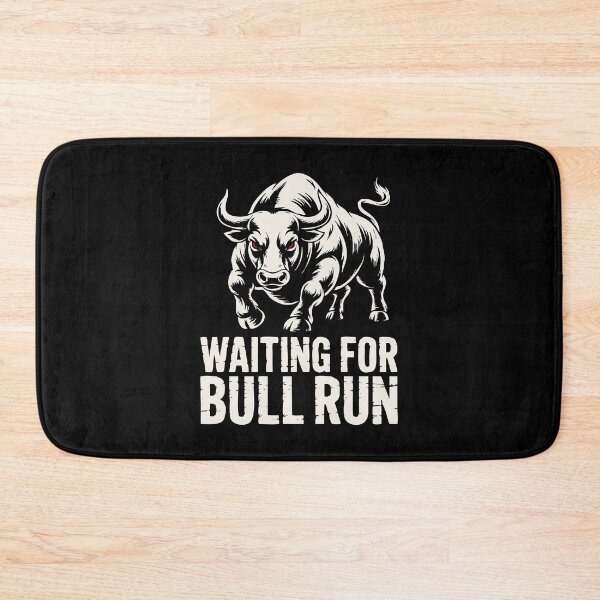 Item preview, Waiting For Bull Run - Crypto Trader Bull Art designed and sold by cabana.space.