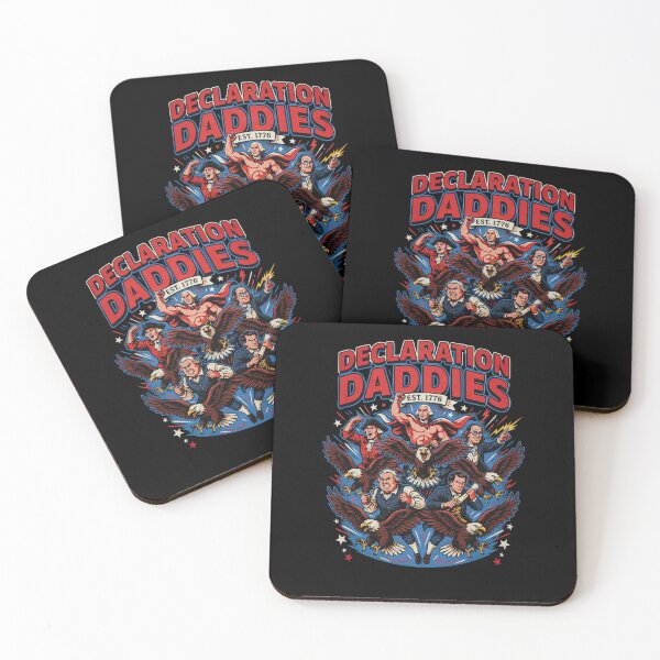 Item preview, Declaration Daddies Muscular American Founders Funny Patriotic designed and sold by Redgiant87x.