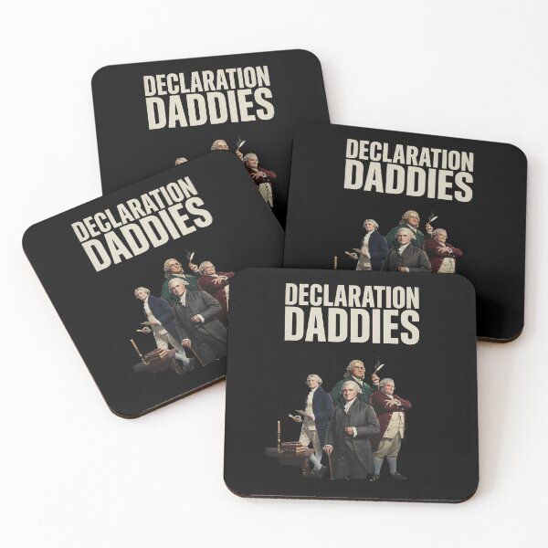 Item preview, Declaration Daddies Funny Patriotic Founding Fathers Vintage Americana designed and sold by Redgiant87x.