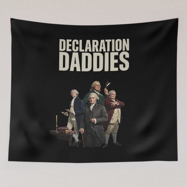 Item preview, Declaration Daddies Funny Patriotic Founding Fathers Vintage Americana designed and sold by Redgiant87x.