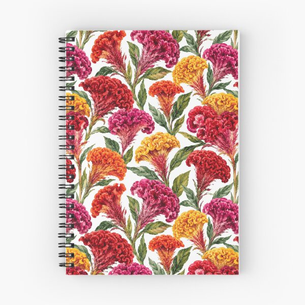 Item preview, Celosia Cockscomb Velvet Watercolor Seamless Pattern designed and sold by Inkworksbyshery.