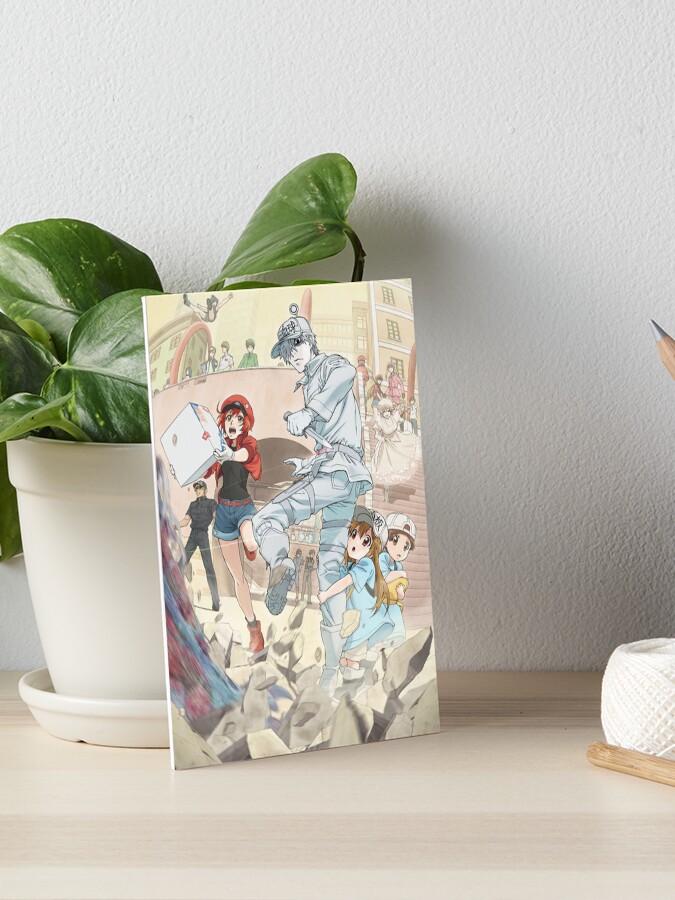 Hataraku Saibou - Cells At Work Art Board Print for Sale by CherylKato