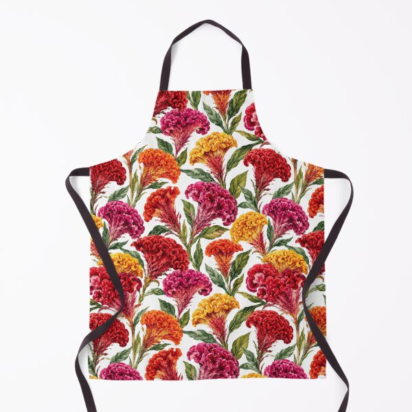 Item preview, Celosia Cockscomb Velvet Watercolor Seamless Pattern designed and sold by Inkworksbyshery.