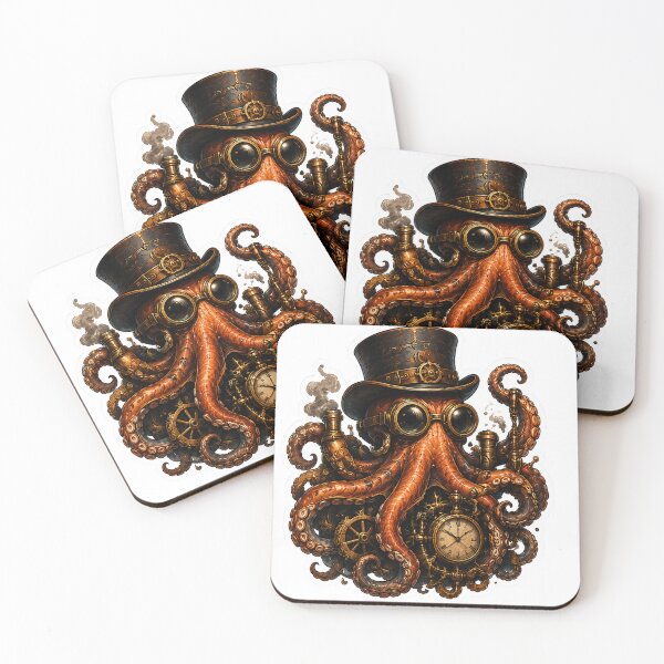Item preview, Steampunk Octopus designed and sold by VerdePegajoso.