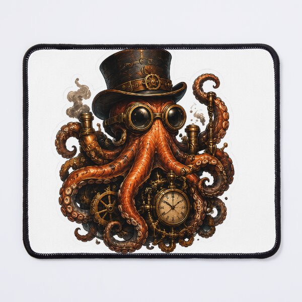Item preview, Steampunk Octopus designed and sold by VerdePegajoso.