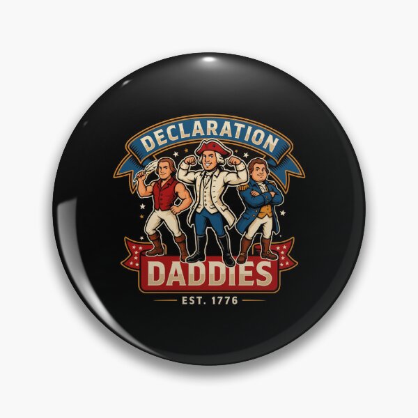 Item preview, Declaration Daddies Bold Muscular Founding Fathers American Humor designed and sold by Redgiant87x.