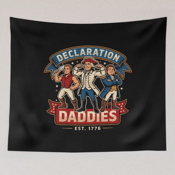 Item preview, Declaration Daddies Bold Muscular Founding Fathers American Humor designed and sold by Redgiant87x.