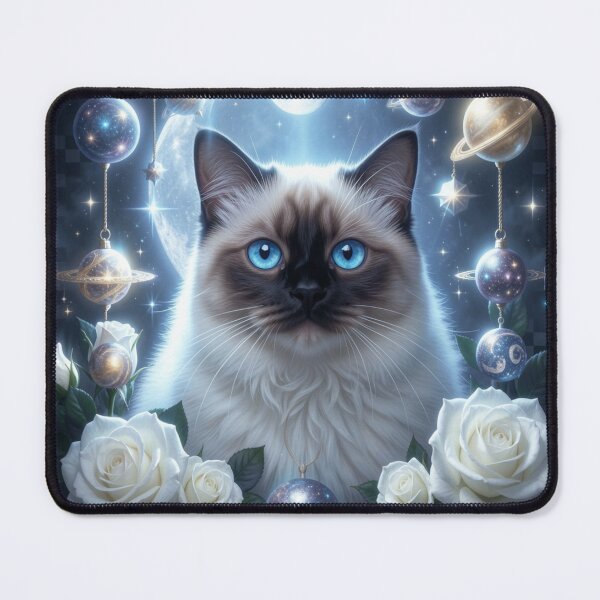 Item preview, Celestial Ragdoll Cat | Dark Fantasy Cat Art designed and sold by JanjjaSoulInk.