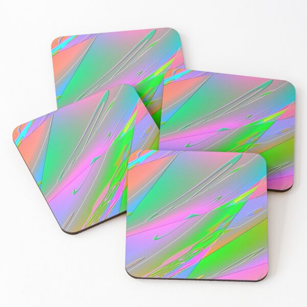 Item preview, The Liquid Dream of Pastel Colors Abstract Waves Pastel Neon - Holographic Fluid Pattern Pink, Green & Purple designed and sold by RAYBIL.