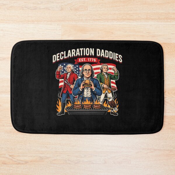 Item preview, Declaration Daddies Funny Patriotic History Meme with Muscular Founders designed and sold by Redgiant87x.