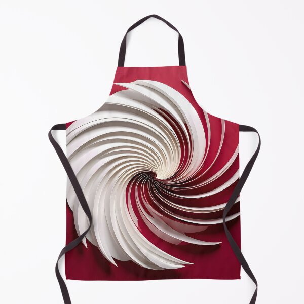 Item preview, Whirling White Spirals on Red designed and sold by Vicky Brago-Mitchell®.