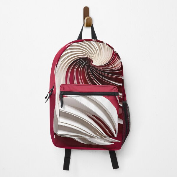 Item preview, Whirling White Spirals on Red designed and sold by Vicky Brago-Mitchell®.
