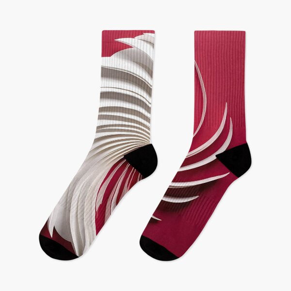 Item preview, Whirling White Spirals on Red designed and sold by Vicky Brago-Mitchell®.