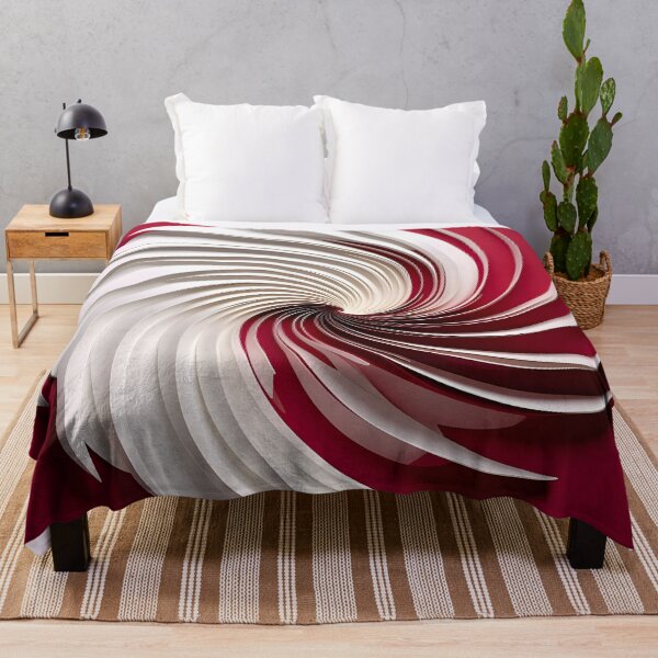 Item preview, Whirling White Spirals on Red designed and sold by Vicky Brago-Mitchell®.