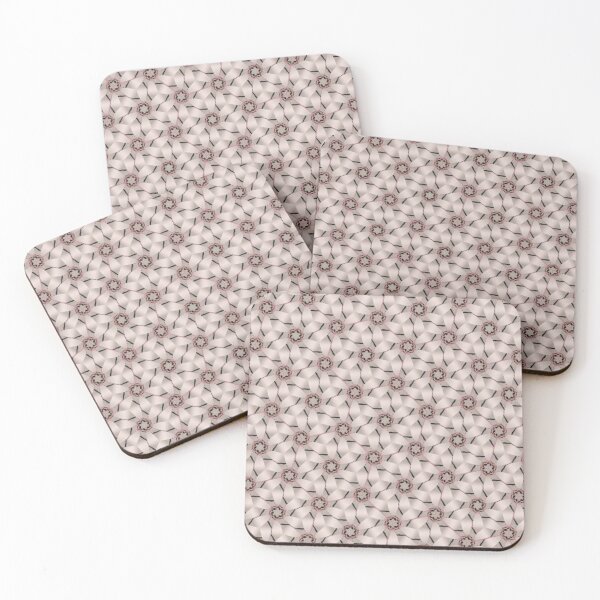 Item preview, Silver Pink Reflection Pattern designed and sold by Shy Fractal Designs.