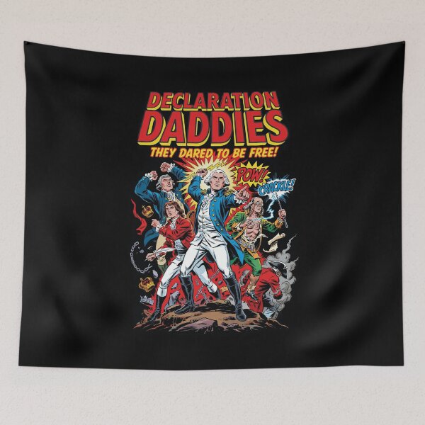 Item preview, Declaration Daddies Funny Patriotic Muscular Founding Fathers designed and sold by Redgiant87x.