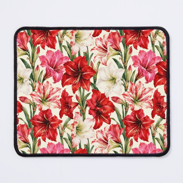 Item preview, Amaryllis Bold Trumpet Watercolor Seamless Pattern designed and sold by Inkworksbyshery.
