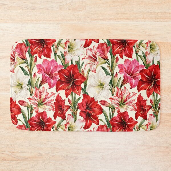 Item preview, Amaryllis Bold Trumpet Watercolor Seamless Pattern designed and sold by Inkworksbyshery.
