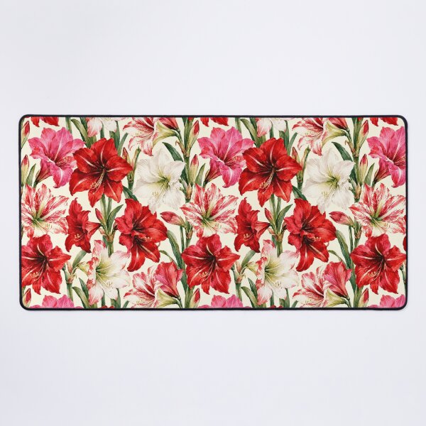 Item preview, Amaryllis Bold Trumpet Watercolor Seamless Pattern designed and sold by Inkworksbyshery.