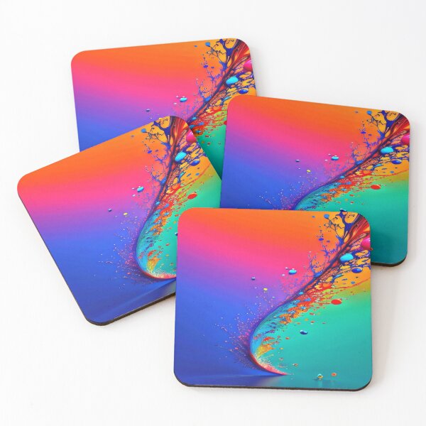 Item preview, The Chromatic Explosion of the Liquid Wave - Rainbow Fluid Paint Wave - Dynamic Liquid Abstract Art designed and sold by RAYBIL.
