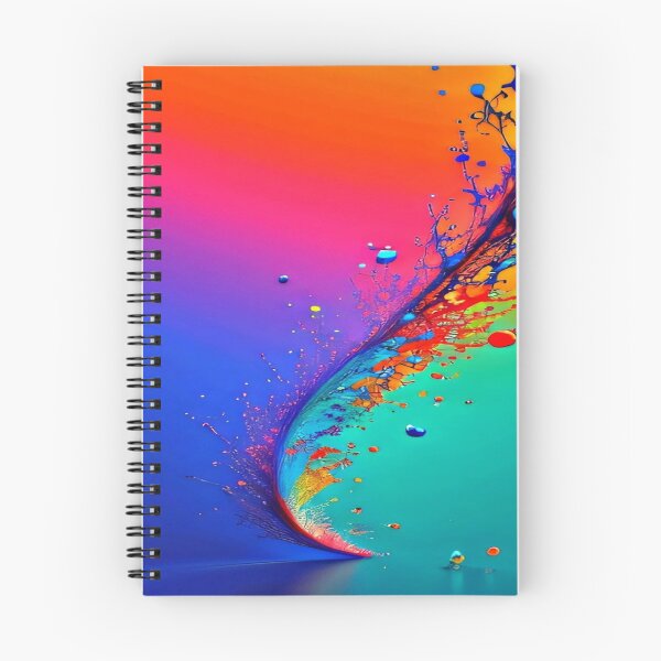 Item preview, The Chromatic Explosion of the Liquid Wave - Rainbow Fluid Paint Wave - Dynamic Liquid Abstract Art designed and sold by RAYBIL.