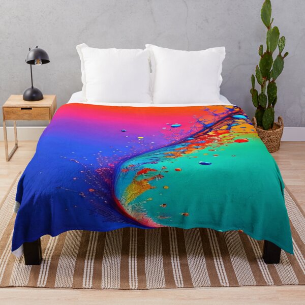 Item preview, The Chromatic Explosion of the Liquid Wave - Rainbow Fluid Paint Wave - Dynamic Liquid Abstract Art designed and sold by RAYBIL.