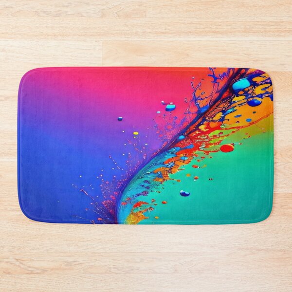 Item preview, The Chromatic Explosion of the Liquid Wave - Rainbow Fluid Paint Wave - Dynamic Liquid Abstract Art designed and sold by RAYBIL.