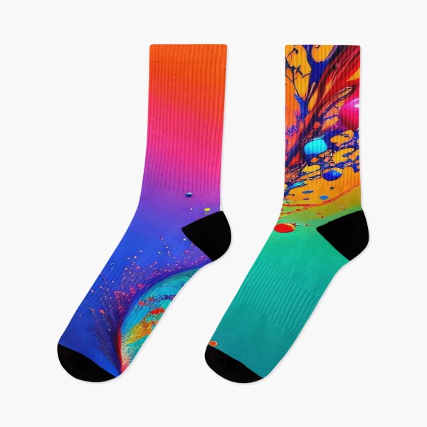Item preview, The Chromatic Explosion of the Liquid Wave - Rainbow Fluid Paint Wave - Dynamic Liquid Abstract Art designed and sold by RAYBIL.