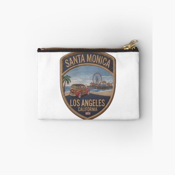 Item preview, Patch Santa Monica Los Angeles California Woody designed and sold by Normandy Road Heritage.