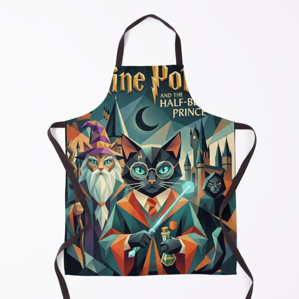 Item preview, Wizard cat with magic potion and wise sorcerer geometric art designed and sold by TheCoolCatsMx.