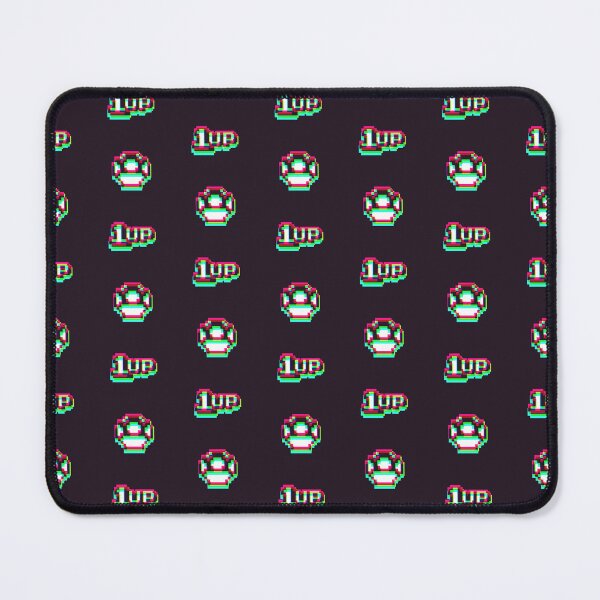 Item preview, 1up Mushroom Synthwave Pattern 3 - Dark designed and sold by animinimal.