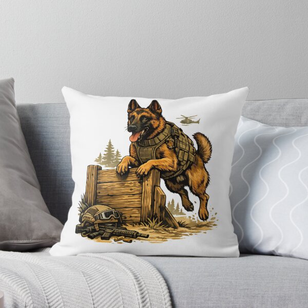 Item preview, Malinois in outdoor tactical training designed and sold by Daily Quirk.