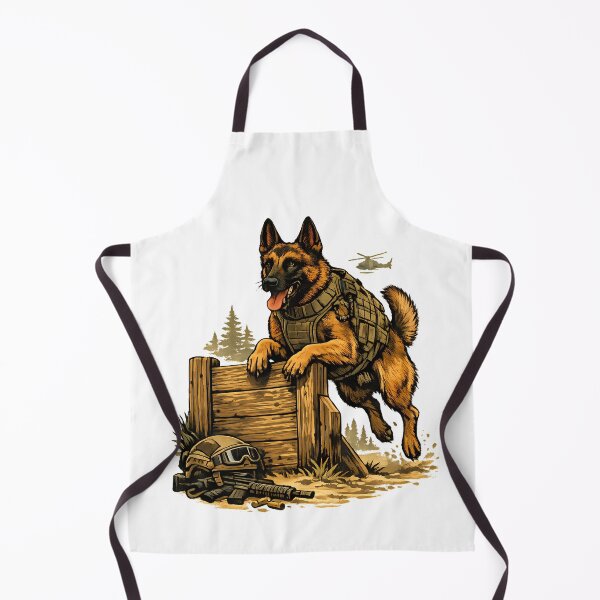 Item preview, Malinois in outdoor tactical training designed and sold by Daily Quirk.
