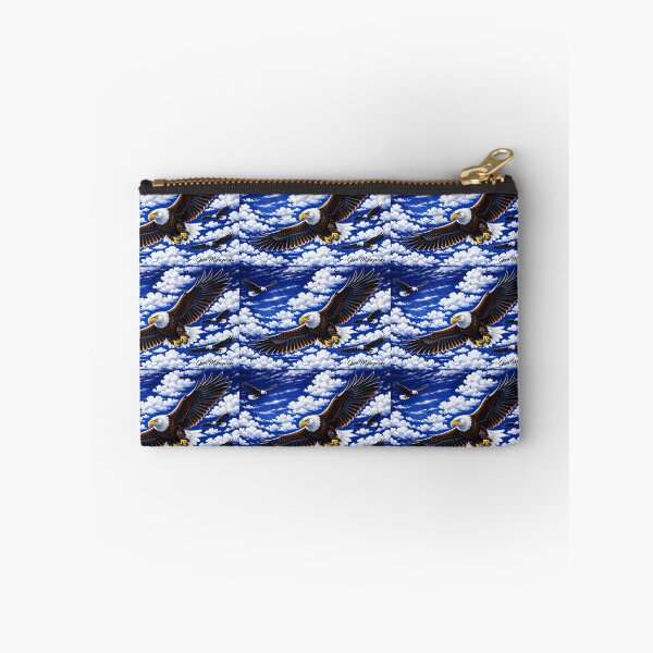 Item preview, Midnight‑Navy Eagles in Flight – Hyper‑Digital Sky Power designed and sold by The Art Queen Of Michigan .