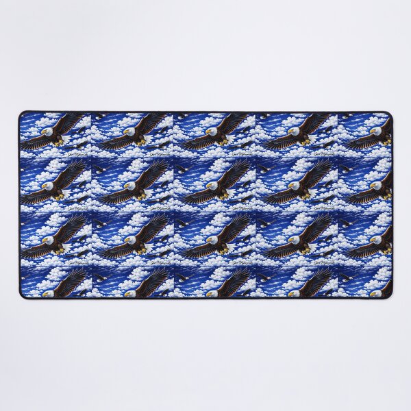 Item preview, Midnight‑Navy Eagles in Flight – Hyper‑Digital Sky Power designed and sold by The Art Queen Of Michigan .