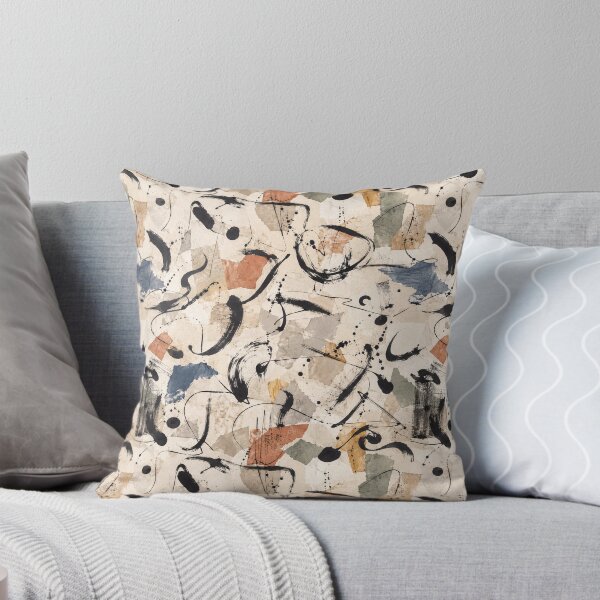 Item preview, Expressive Ink Scribble Seamless Pattern | Modern Mixed Media Abstract Repeat designed and sold by SWSandraWechner.