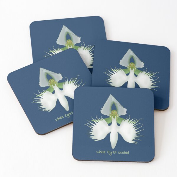 Item preview, White egret orchid (pecteilis radiata) designed and sold by Floralfusion.