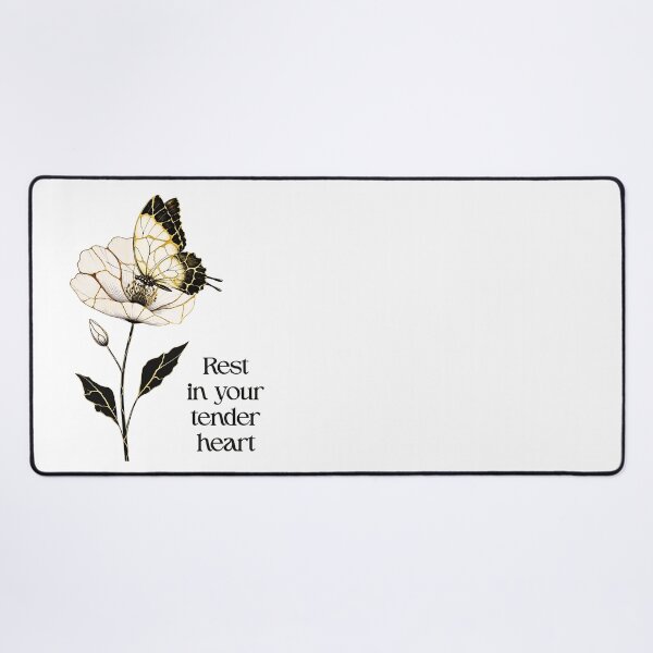 Item preview, Self Love Kintsugi Butterfly Tender Heart Quote designed and sold by Timeless Muse.